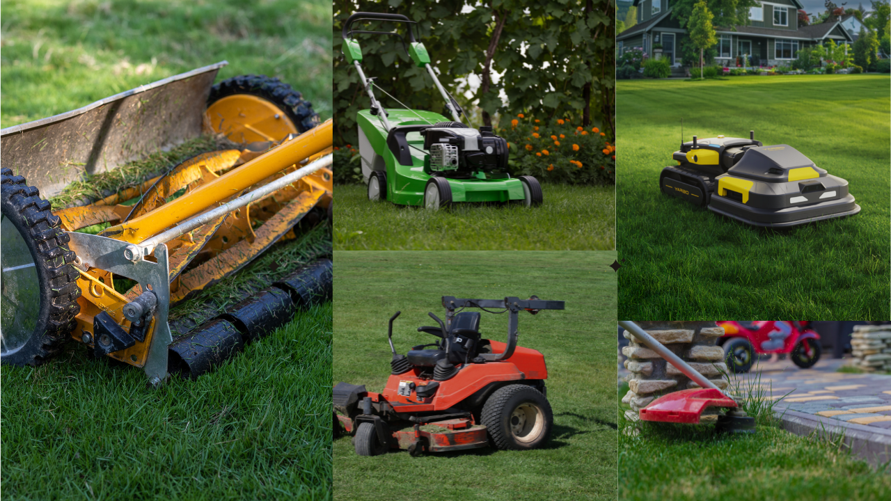 types of lawn mowers 
