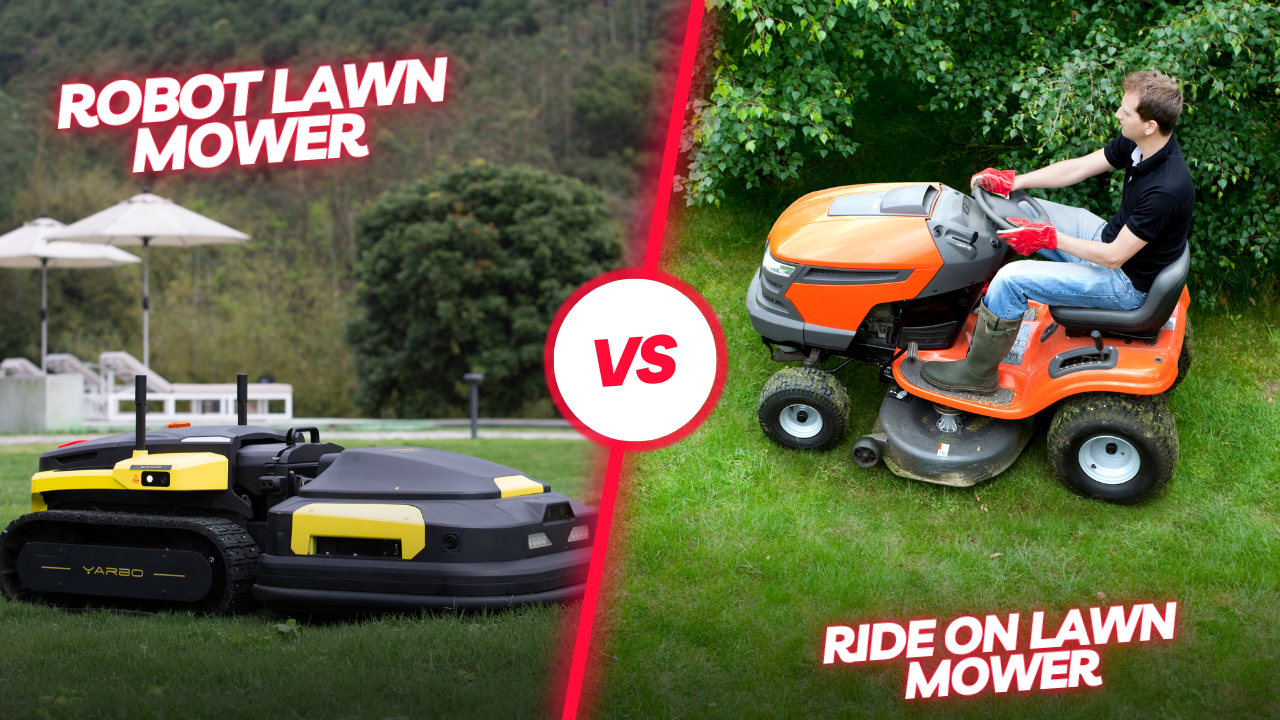 Ride on lawn mower vs Robot lawn mower 
