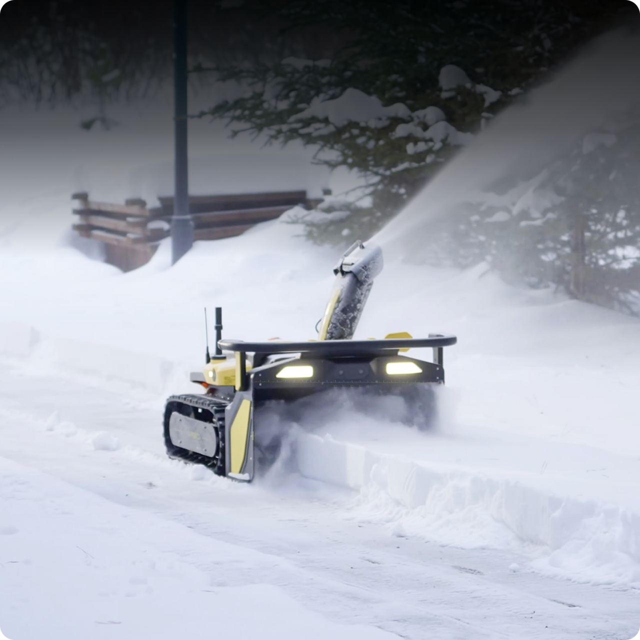 Yarbo remote control snow blower 
