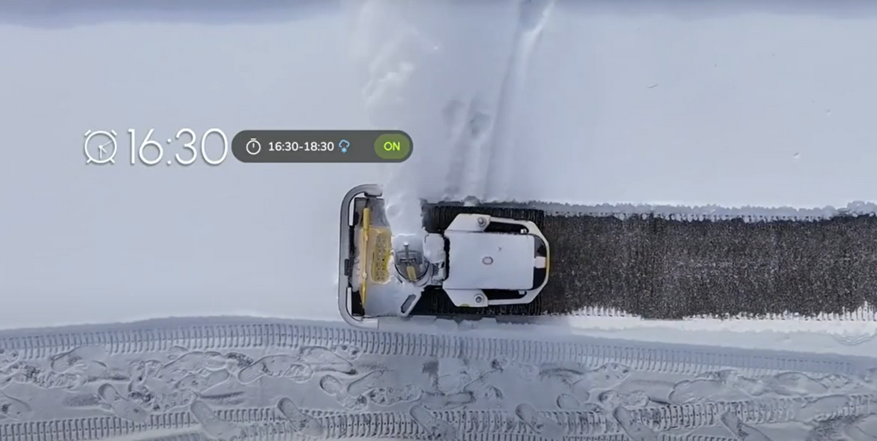 smart scheduling and autonomous snow removal with yarbo