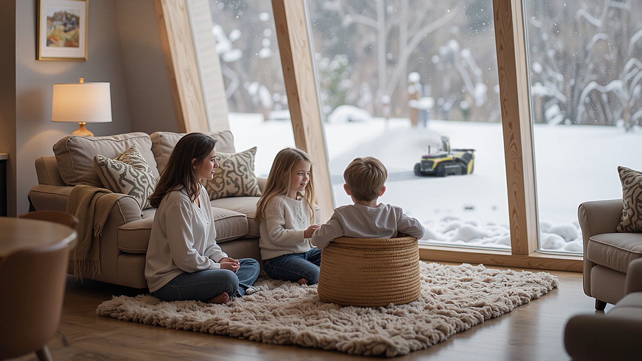 Yarbo's automatic snow blower 