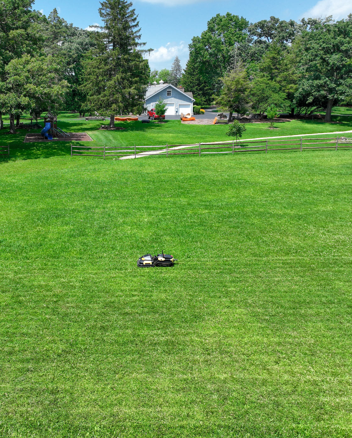 Yarbo Y40 Core with Lawn Mower Pro and Blower Modules
