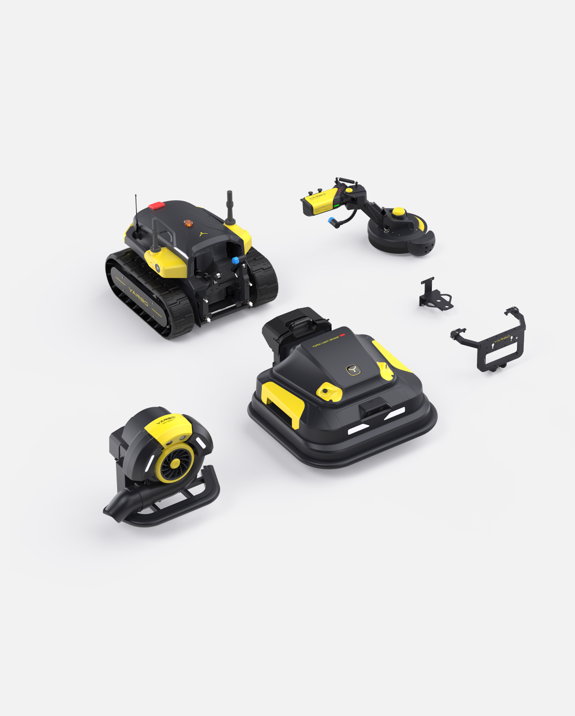 Yarbo Y40 Core with Lawn Mower Pro, Blower and Trimmer Modules